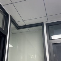 Fenêtre fixe de villa moderne sur mesure avec verre trempé transparent, cadre en alliage d'aluminium, insonorisée et à conception écoénergétique