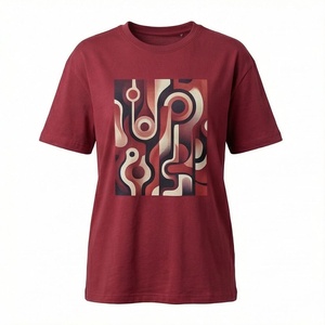 เสื้อเชิ้ตทำงานผู้หญิงมาใหม่ แฟชั่นฤดูใบไม้ผลิและฤดูใบไม้ร่วง ลายพิมพ์ทันสมัย สไตล์ลำลอง ชุดเดรสผู้หญิง ผ้าซาตินปักเลื่อม น้ำหนัก 240 กรัม ผ้าฝ้าย 100% - Product Image 1