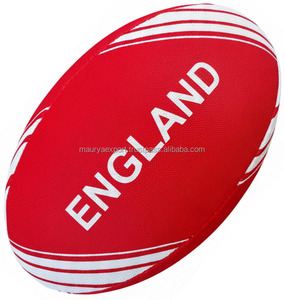 Ballon d'entraînement de rugby personnalisé de haute qualité avec logo imprimé, fabriqué en caoutchouc, directement de l'usine à prix de gros - Product Image 1