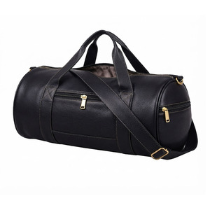 Sac de sport en cuir personnalisé, sac de voyage de fitness haut de gamme avec grand compartiment principal, poche à chaussures, sangle réglable et résistant - Product Image 1