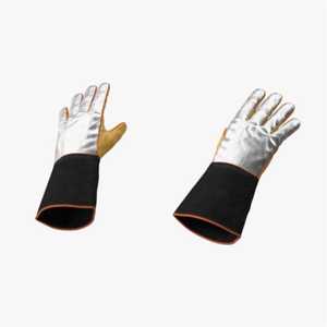 Gants de pompier en cuir ignifuges pour le sauvetage et le travail, avec sangle réfléchissante - Product Image 5