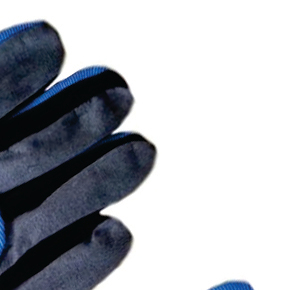 Gants de sécurité en spandex bleu, bouts des doigts lisses, antidérapants, poignet renforcé, durables, antistatiques, anti-chimiques, sans latex - Product Image 4