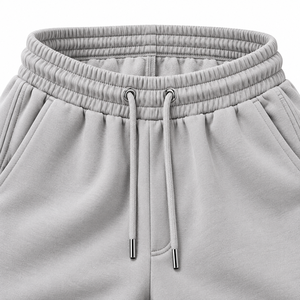 Pantalones Deportivos Personalizados para Hombre, Color Gris, Estilo Urbano, Felpa, Hip Hop, Ecológicos, Transpirables, Anti-Pilling, con Estampado Digital de Llamas Cruzadas - Product Image 6