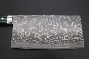Custom Handmade Ambidextrous Chef Cleaver Damascus Steel Micarta Handle Leather Sheath Dishwasher Safe Extra <b>Sharp</b> Modern Design - Product Image 6