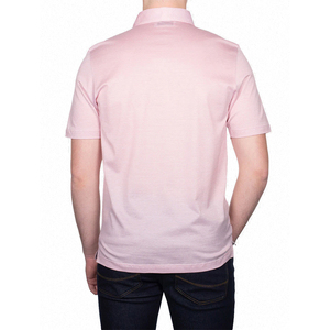 เสื้อโปโลผู้ชายสีชมพูพร้อมโลโก้แบบกำหนดเอง แขนสั้น – เสื้อผ้าลำลองคลาสสิกสำหรับงานอีเว้นท์ การพบปะสังสรรค์ และการใช้งานในชีวิตประจำวัน - Product Image 3