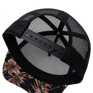 Color Blocking Trucker <b>Cap</b> Adjustable Mesh Back Breathable Unisex Baseball Hat <b>Winter</b> Casual Style 6-Panel Design Common Canvas - Product Image 6