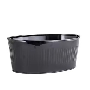 Elegant Metal Ice Beverage Tub Stainless Steel Wine Beer Cooler <b>Bucket</b> Party Bar Ice Chiller Tub Event Table Use - Product Image 4
