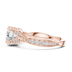 แหวนแต่งงานดีไซน์เนอร์แฟชั่น ทองคำขาว 14K VS1 สี E เพชรทรงหัวใจ 1.50 กะรัต เพชรเพาะเลี้ยงในห้องปฏิบัติการ IGI แหวนหมั้น - Product Image 4