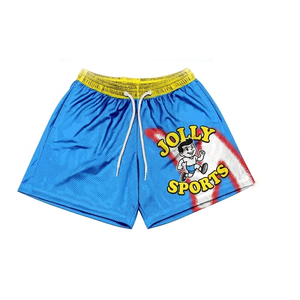 Shorts de malla de poliéster premium de 160 GSM con panel de camuflaje verde, transpirables, sublimados, con logo personalizado para hombre. - Product Image 4