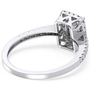 Bagues de fiançailles REYES GRA certifiées en argent sterling 925 avec moissanite pour femmes, bijoux fins en or 14K 18K originaux - Product Image 4