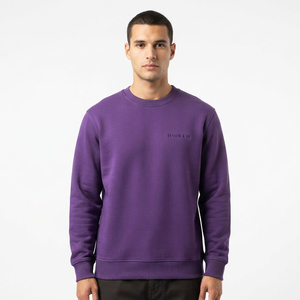 Sudadera de Algodón de Alta Calidad, Talla Regular, Personalizada con Bordado, Sudadera de Cuello Redondo para Hombre - Product Image 5