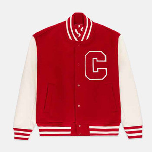 Premium Denim Varsity <b>Jacket</b> Custom Logo <b>Men's</b> Letterman Embroidery College Baseball Couple OEM Factory Genuine <b>Leather</b> Shell - Product Image 1
