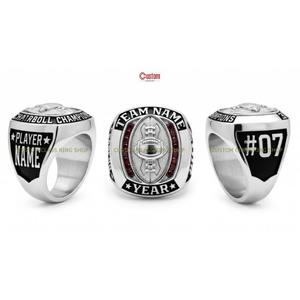 Bague de championnat de football entièrement personnalisée en argent sterling 925, vente directe usine, moissanite, pour équipes sportives gagnantes, OEM, vente en gros - Product Image 2