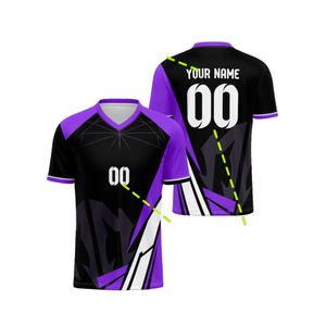 Maillot de football américain imprimé de haute qualité, court, séchage rapide, respirant, 100 % polyester, service OEM, vente en gros, marque personnalisée - Product Image 3