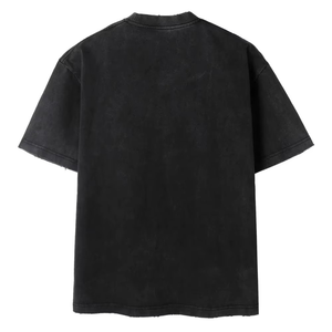 เสื้อยืดครอปผู้ชาย ผ้าฝ้าย 100% 220 GSM ล้างสีแบบแอซิด สตรีทแวร์ วินเทจ ทรงบ็อกซี่ พิมพ์ลายซิลค์สกรีน หนานุ่ม ทรงโอเวอร์ไซส์ - Product Image 4