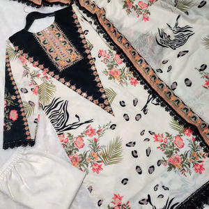 Traje Salwar de Algodón Maslin Indio de Diseño Moderno y Más Vendido, con Bordado Exclusivo, Ropa Étnica Elegante para Mujer para Fiestas - Product Image 1