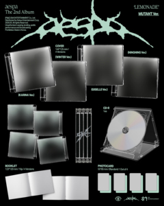 Aespa - 2ème album complet LEMONADE [Version MUTANT] CD Pop anglais pour tous les âges - Product Image 3