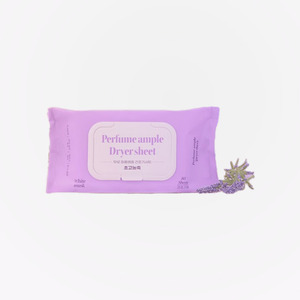 Adoucissant pour vêtements coréen K-Beauty Muro Perfume Ampoule Dryer Sheets, parfum Musc Blanc, 80 feuilles, fabriqué en Corée - Product Image 1