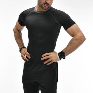 T-shirt de sport pour homme, manches courtes, coupe classique, couleur personnalisée, 100% coton, écologique, respirant, vêtements de sport athlétiques - Product Image 1