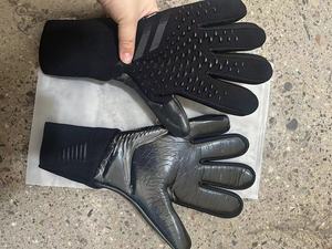Football Goalkeeper Gloves Full Finger Genuine Sheepskin Leather Latex <b>Material</b> Non Slip Breathable Quick Drying Glove - Product Image 3