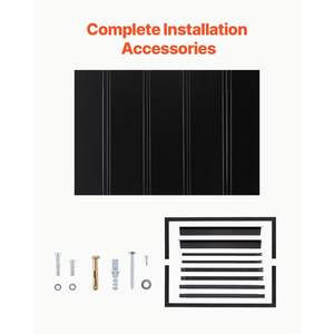 56 X 24-Inch Fixed Metal Awning Stable Triangle Steel Frame Door <b>Canopy</b> Window Entrance for Exterior Sunlight <b>Rain</b> Snow - Product Image 5