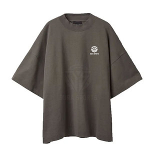 ออกแบบโลโก้ของคุณเองบนเสื้อยืดโอเวอร์ไซส์ผู้ชาย ผ้าฝ้าย 100% ทรงหลวม สวมใส่สบาย ดีไซน์ล่าสุด เสื้อยืดโอเวอร์ไซส์สำหรับผู้ชาย - Product Image 2