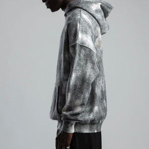 Sweat à capuche double couche délavé à l'acide pour homme, en coton épais de qualité supérieure, style streetwear, vêtement d'hiver, vente en gros OEM - Product Image 3