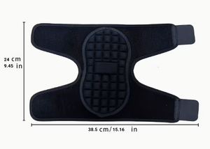 Support de coude réglable en polyester avec fermeture auto-agrippante pour le football, l'entraînement musculaire, la musculation, unisexe, respirant, basique - Product Image 3