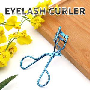 Recourbe-cils professionnel en acier inoxydable bleu, outil de beauté portable pour cils, vente en gros - Product Image 5
