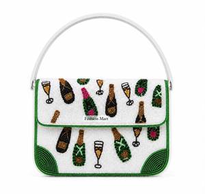 Sac à bandoulière perlé fait main pour Noël, pochette de soirée pour femme, idéal pour les fêtes, vente en gros - Product Image 6
