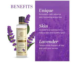 Crema Hidratante Natural de Lavanda Khadi con Manteca de Karité y Kokum, Loción Corporal Herbal para una Piel Suave e Hidratada, Ayuda a Mantener la Piel - Product Image 3