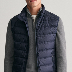 Veste matelassée de sport en coton à fermeture éclair intégrale pour homme, gilet rembourré, veste d'entraînement, manteau matelassé - Product Image 2