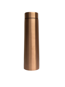 Bouteille d'eau en cuivre martelé écologique avec paille, grande capacité, design minimaliste - Product Image 2