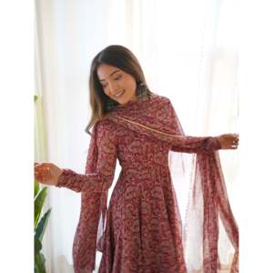 Ensemble MUSKYT ANARKALI avec dupatta, taille XS - Product Image 2