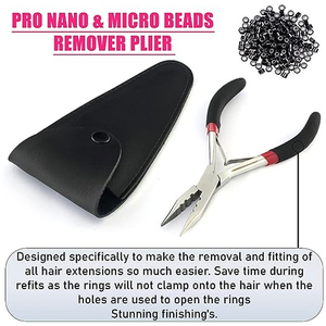 Pince à extensions capillaires de haute qualité pour micro-liens, micro-anneaux et extensions de plumes personnalisées - Product Image 6