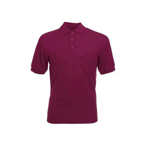 เสื้อโปโลแขนสั้นผู้ชาย ผ้าปิเก้ สีพื้น ผ้าถักลำลอง ทรงปกติ สีน้ำเงิน - Product Image 5