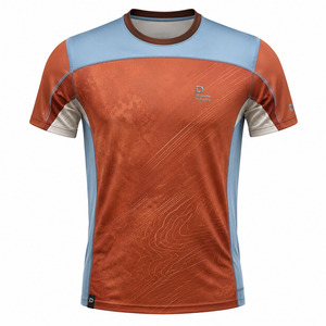 เสื้อแพเดล OEM พรีเมียม ระบายอากาศได้ดี แห้งเร็ว พร้อมช่องระบายอากาศแบบตัดด้วยเลเซอร์ และลายพิมพ์แบบซับลิเมชั่นสีดินเผา - Product Image 2