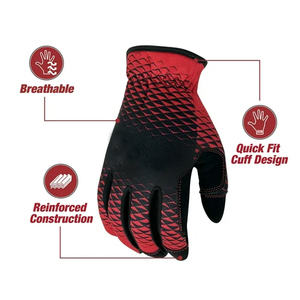 Guantes de Trabajo Anticorte de Cuero de la Mejor Calidad para Mecánicos, Guantes de Seguridad de Alta Visibilidad con Forro para Mecánicos - Product Image 2