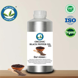 Aceite Esencial Puro de Pimienta Negra Orgánica, Destilado al Vapor, Piper Nigrum, Venta al Por Mayor a Granel por Katyani Exports - Product Image 5