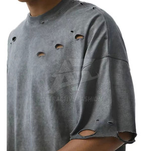 Camiseta de Hombre Desgastada de Algodón y Poliéster al por Mayor, la Más Vendida en Línea, a Bajo Precio - Product Image 4