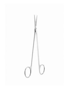 กรรไกรตัดหลอดเลือดแบบตรง 7 นิ้ว ใบมีดเฉียง ปลายทู่ ด้ามจับแบบวงแหวน อุปกรณ์ผ่าตัด เกรดทางการแพทย์ ได้รับการรับรองมาตรฐาน CE - Product Image 2