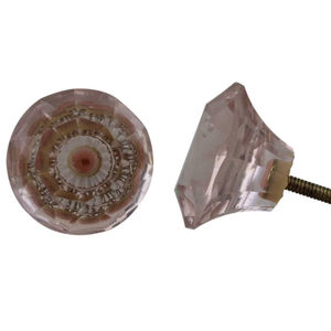 Modern Single Hole Glass Knob Cartoon Drawer and Door Handle for Wardrobe <b>Shoe</b> Bottle Lid Cabinet Cabinet - Product Image 1