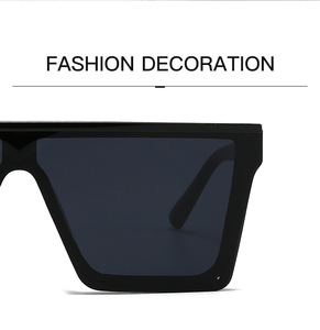 LMAMBA 1871 New Arrival Fashion Personality Custom logo Design One Piece Lens <b>square</b> <b>Frame</b> Vintage Women Men Sunglasses - Product Image 5