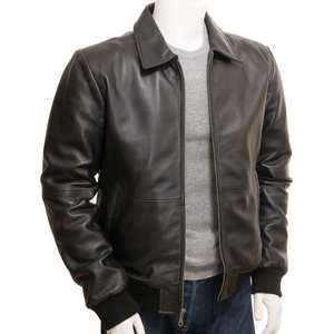 Chaqueta de Cuero Vintage para Hombre, Personalizable, Transpirable, de Alta Calidad, Chaqueta de Invierno de Cuero Vacuno Genuino - Product Image 5