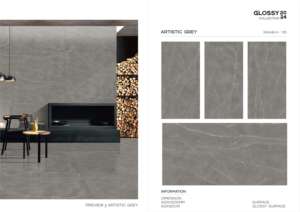 Luxury <b>polished</b> glazed porcelain tiles with carving finish suitable for expansive <b>flooring</b> and wall layouts in elegant interior - Product Image 2