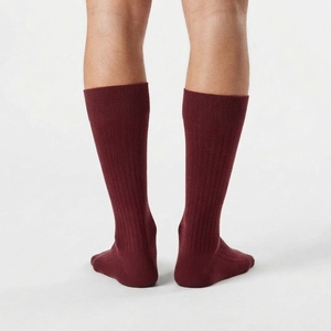 Chaussettes côtelées mi-hautes pour hommes, douces, extensibles, longues, décontractées, respirantes, tricotées, pour usage quotidien – Fabricant - Product Image 4