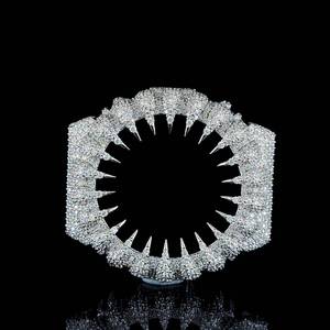 Boîtier de remplacement ajouré en acier inoxydable Starspire Jewels pour montre, style Ga2100, avec moissanite et diamants, écologique et luxueux - Product Image 1