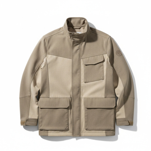 Rugged Outdoor Hunting <b>Jacket</b> Anti UV Protection Quick Drying Synthetic Fiber for Tropical and Temperate Forest Zones - Product Image 1