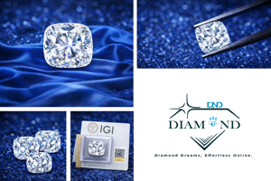 0.49ct Fancy Vivid Blue VS1 Ideal Cut Cushion Cut Lab Grown Diamond CVD LOOSE DIAMOND - Product Image 4