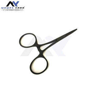 Lot de 2 pinces hémostatiques noires de 3,5 po en acier inoxydable, instruments chirurgicaux manuels, conformes aux normes de sécurité, équipement chirurgical de base - Product Image 5